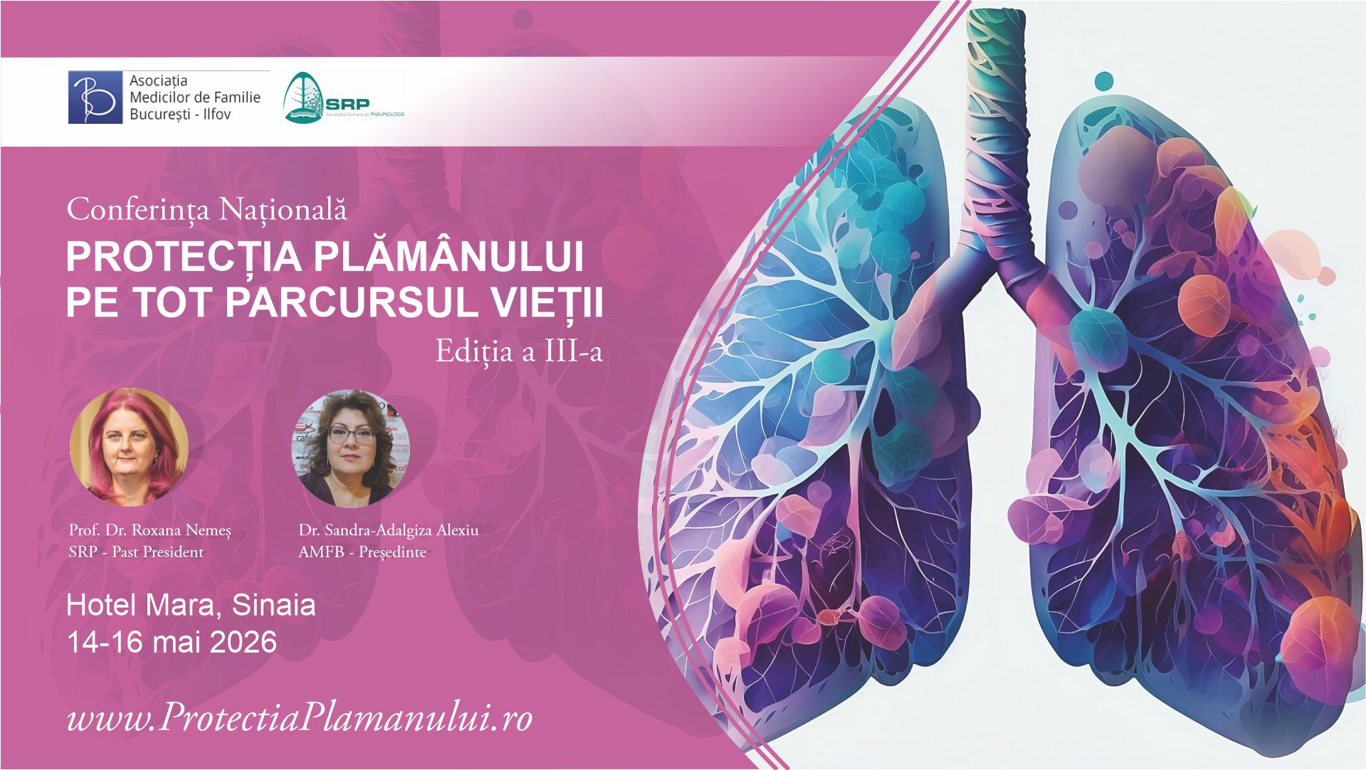 Conferința națională - "Protecția plămânului
pe tot parcursul vieții" - ediția a III-a